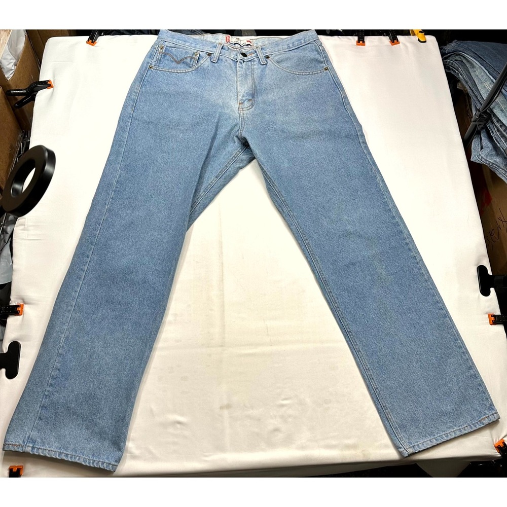 Levi's 501 Jeans Mens Size 36x32 Blue Denim Cotton Straight Zip Fly 5-Pocket
